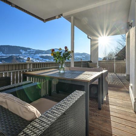 Haus "Bergblick" Ferienwohnung Hochgrat Oberstaufen Mit 2 Schlafzimmer Экстерьер фото