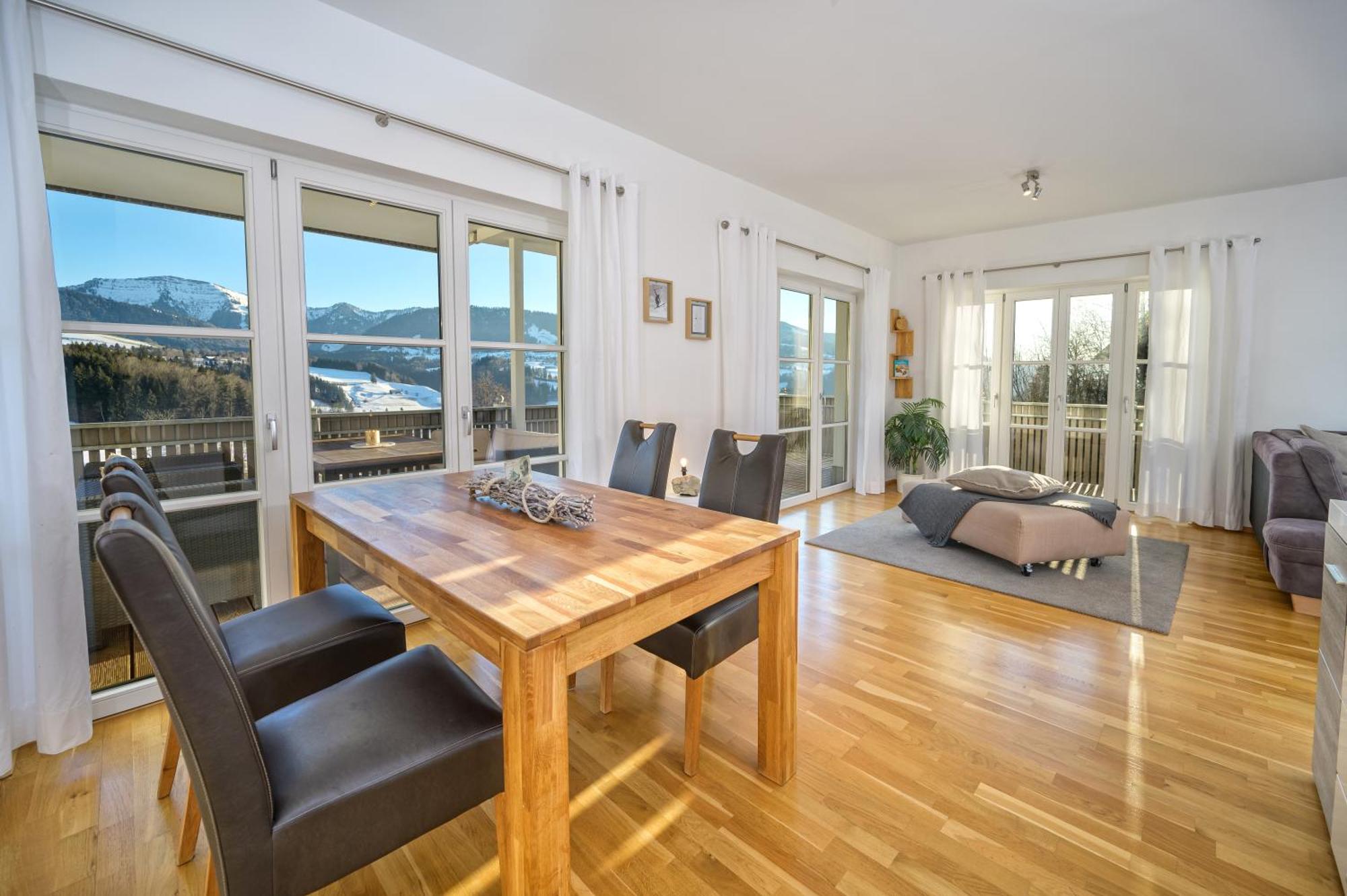 Haus "Bergblick" Ferienwohnung Hochgrat Oberstaufen Mit 2 Schlafzimmer Экстерьер фото